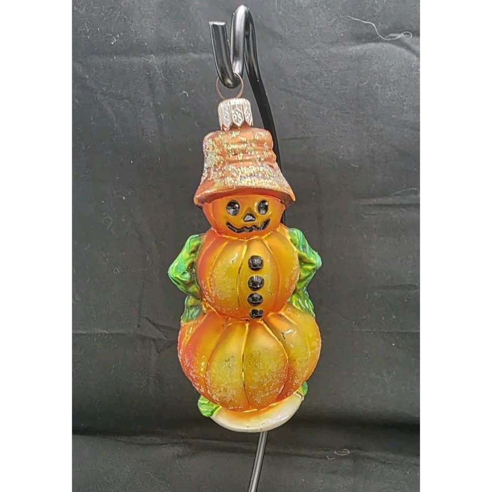 VTG 1999 Christopher Radko Leader of the Patch Jr Pumpkin Halloween Ornament